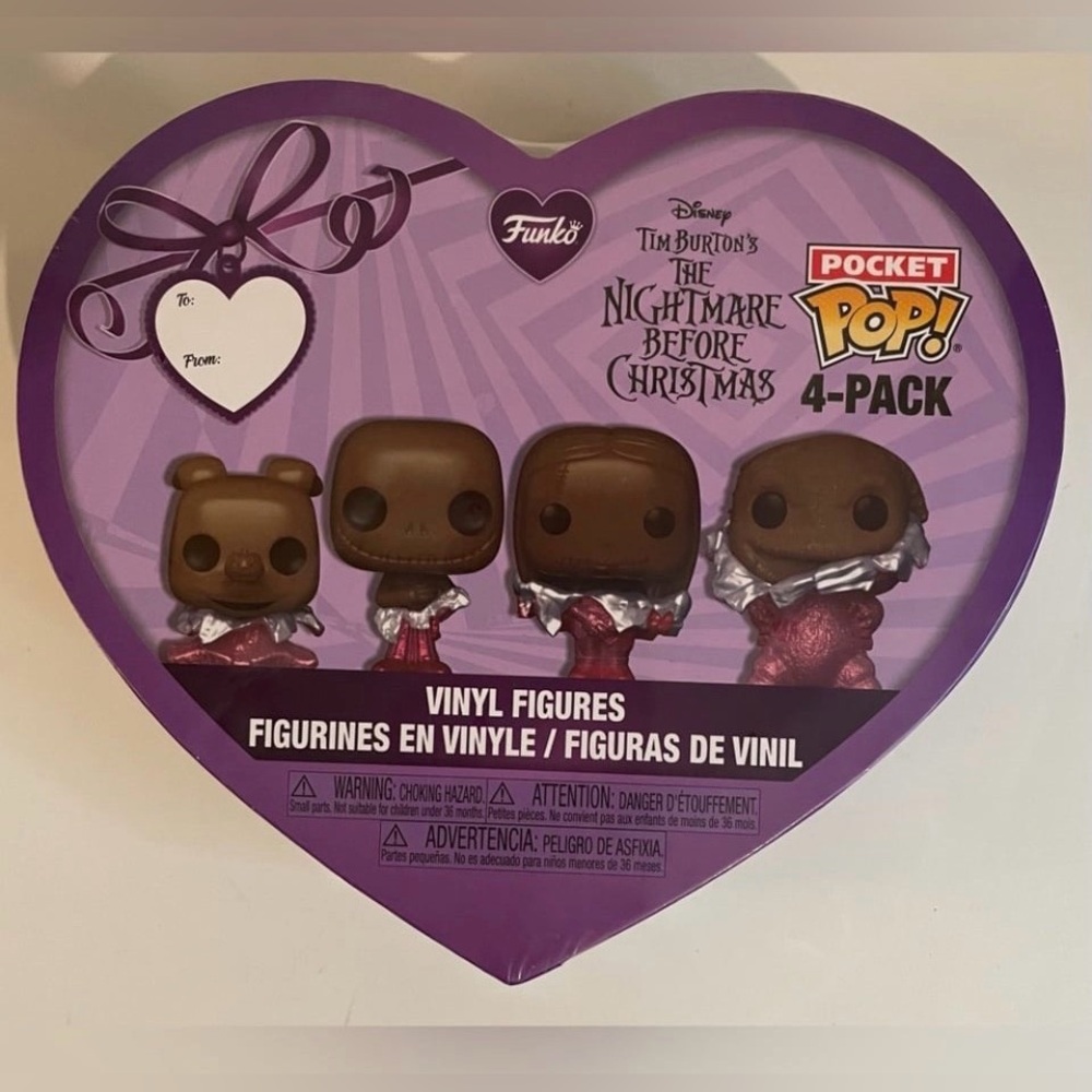 Funko Pocket Pop! The Nightmare Before Christmas Valentine Chocolate Vinyl Set